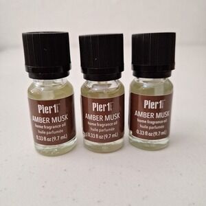 Lot of 3, AMBER MUSK Pier 1 Imports Home Fragrance Oil 0.33 oz NEW